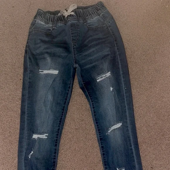 Fashion Nova Denim Joggers brand new with tags size 3 - Picture 2 of 3